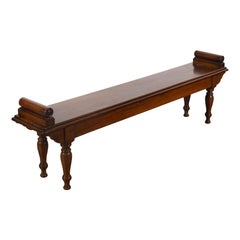 Regency Mahogany Hall Bench