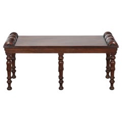 Used Regency Mahogany Hall Bench