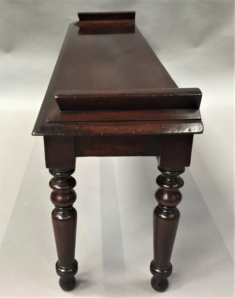 Regency Mahogany Hall Bench Window Seat For Sale At 1stdibs