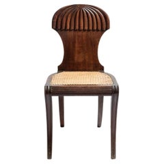 Chaise d'entrée de style Régence en acajou par Gillows, vers 1815