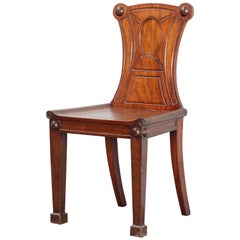 Regency Mahogany Hall Chair Regency Mahogany Hall Chair