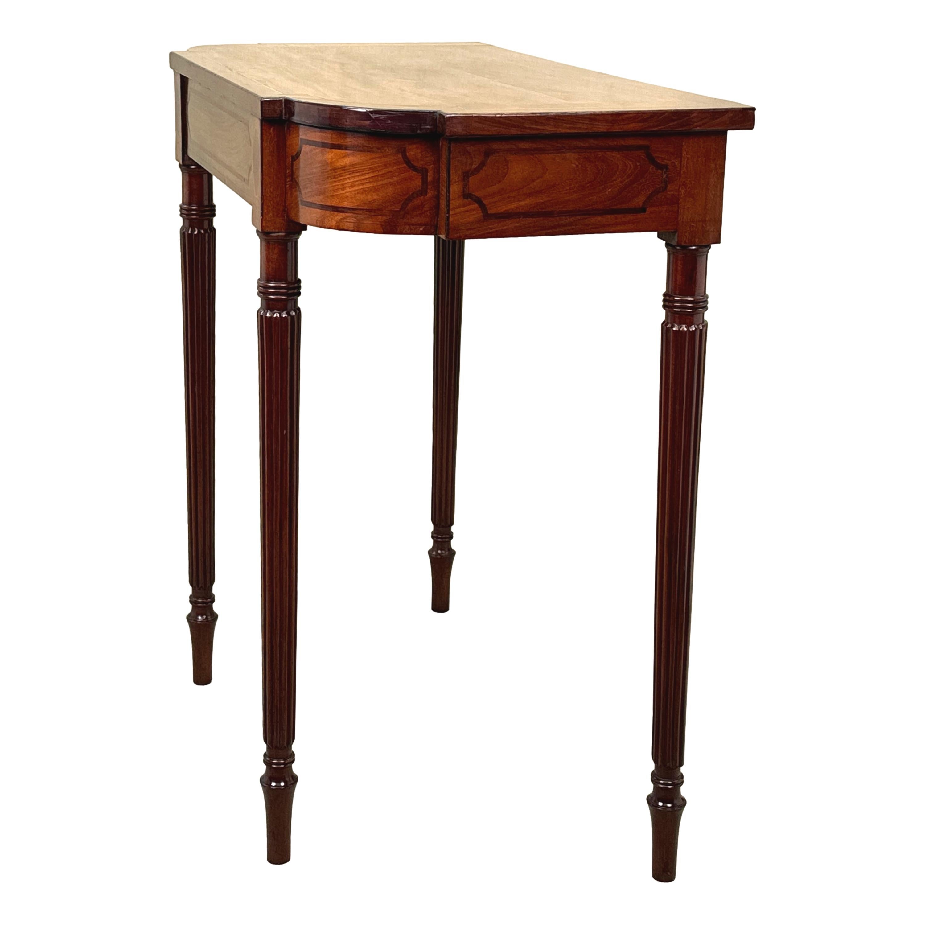 19th Century Regency Mahogany Hall Console Table For Sale