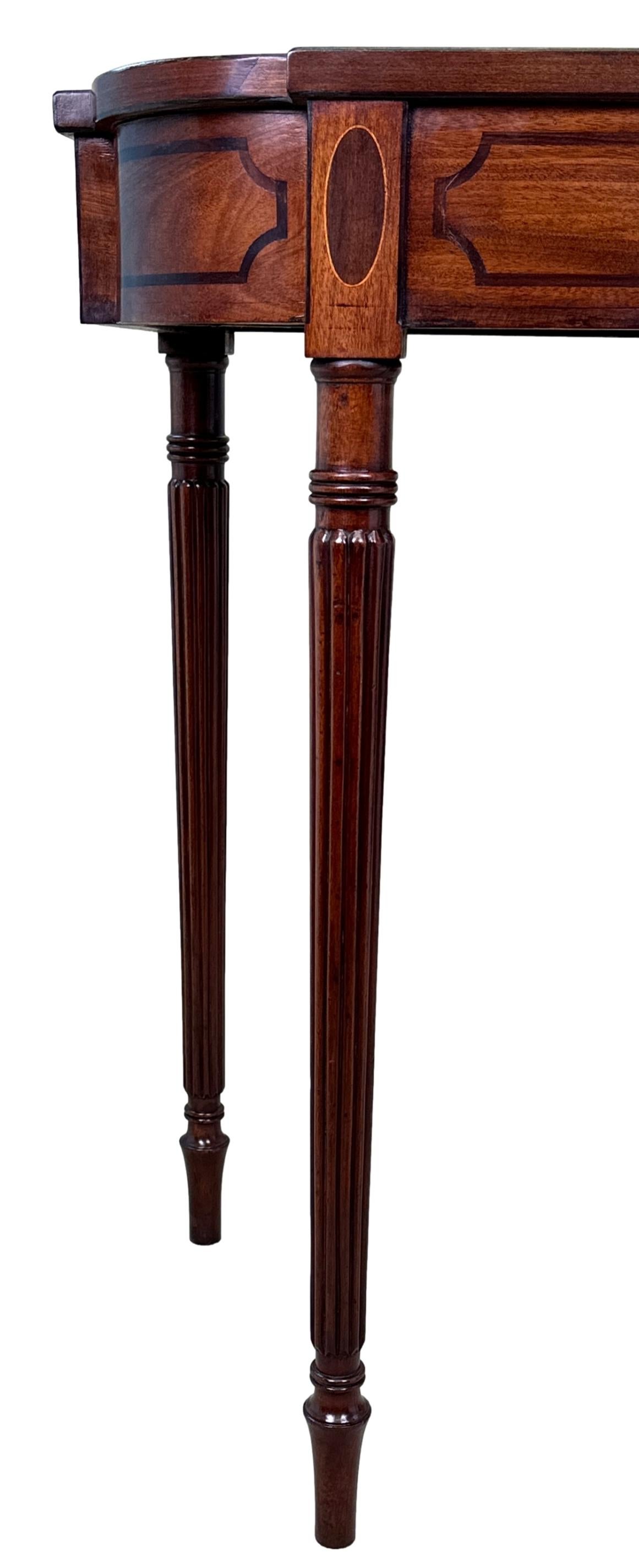 Regency Mahogany Hall Console Table For Sale 1