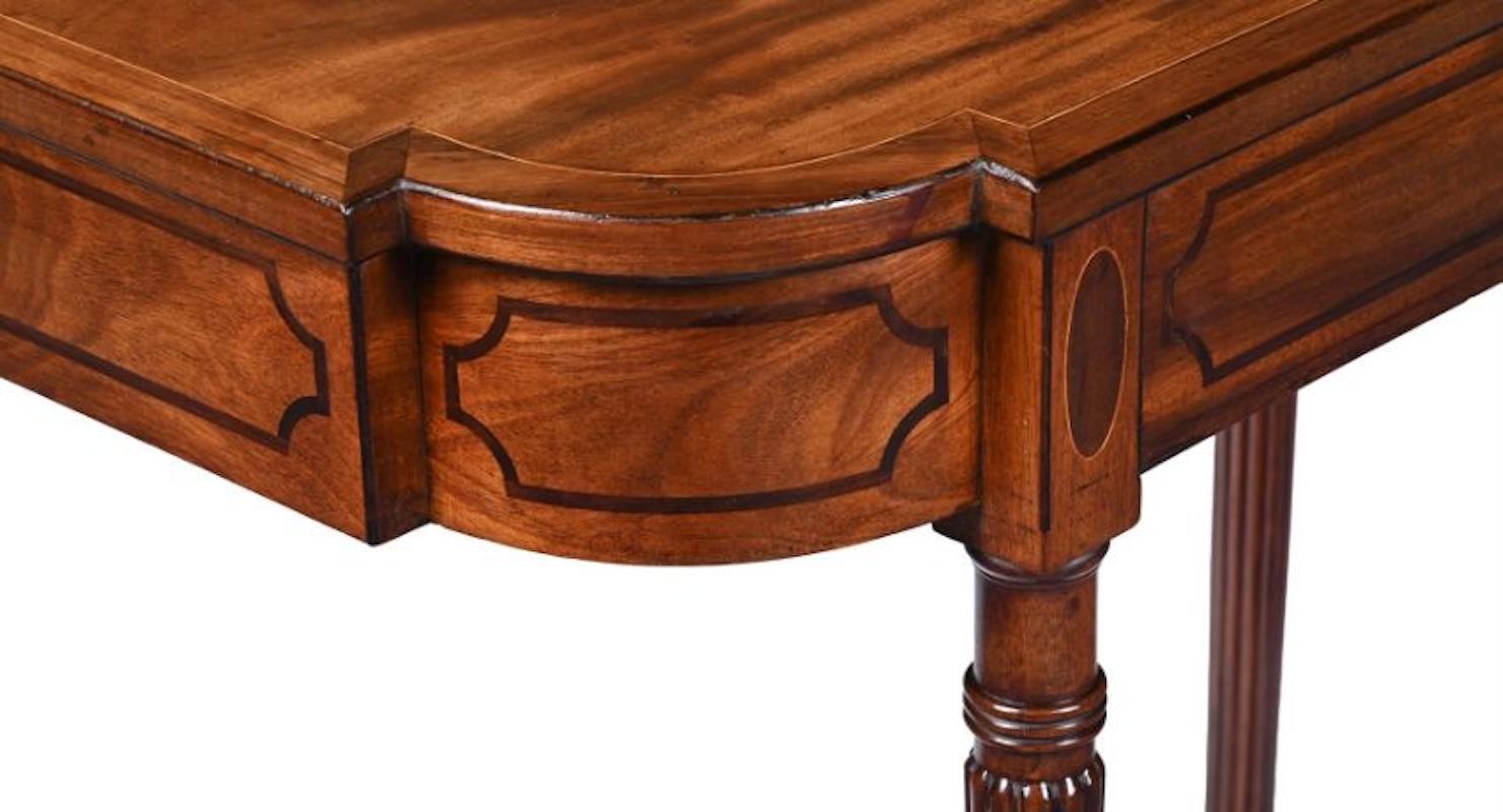 Regency Mahogany Hall Console Table For Sale 3