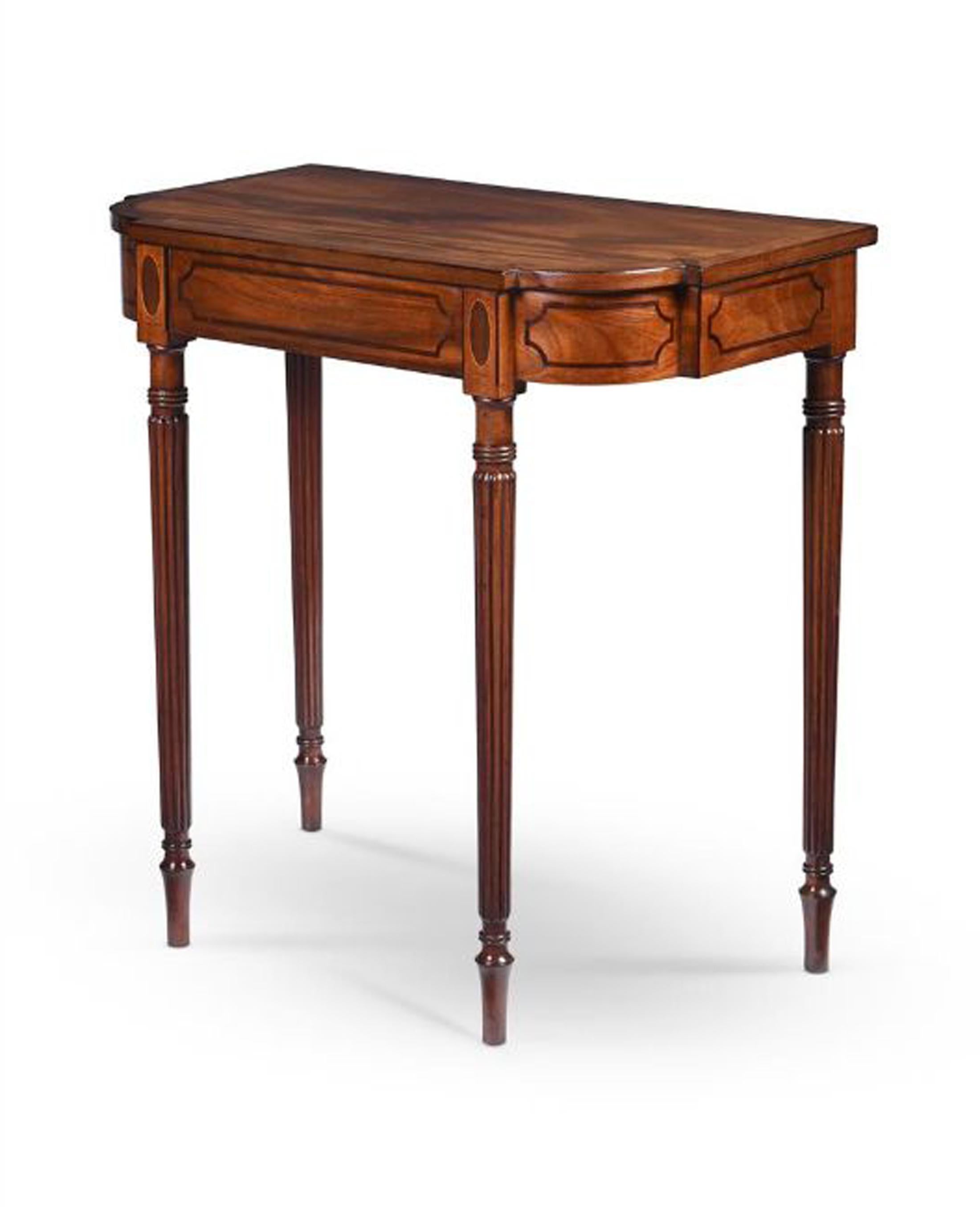 Regency Mahogany Hall Console Table For Sale 4