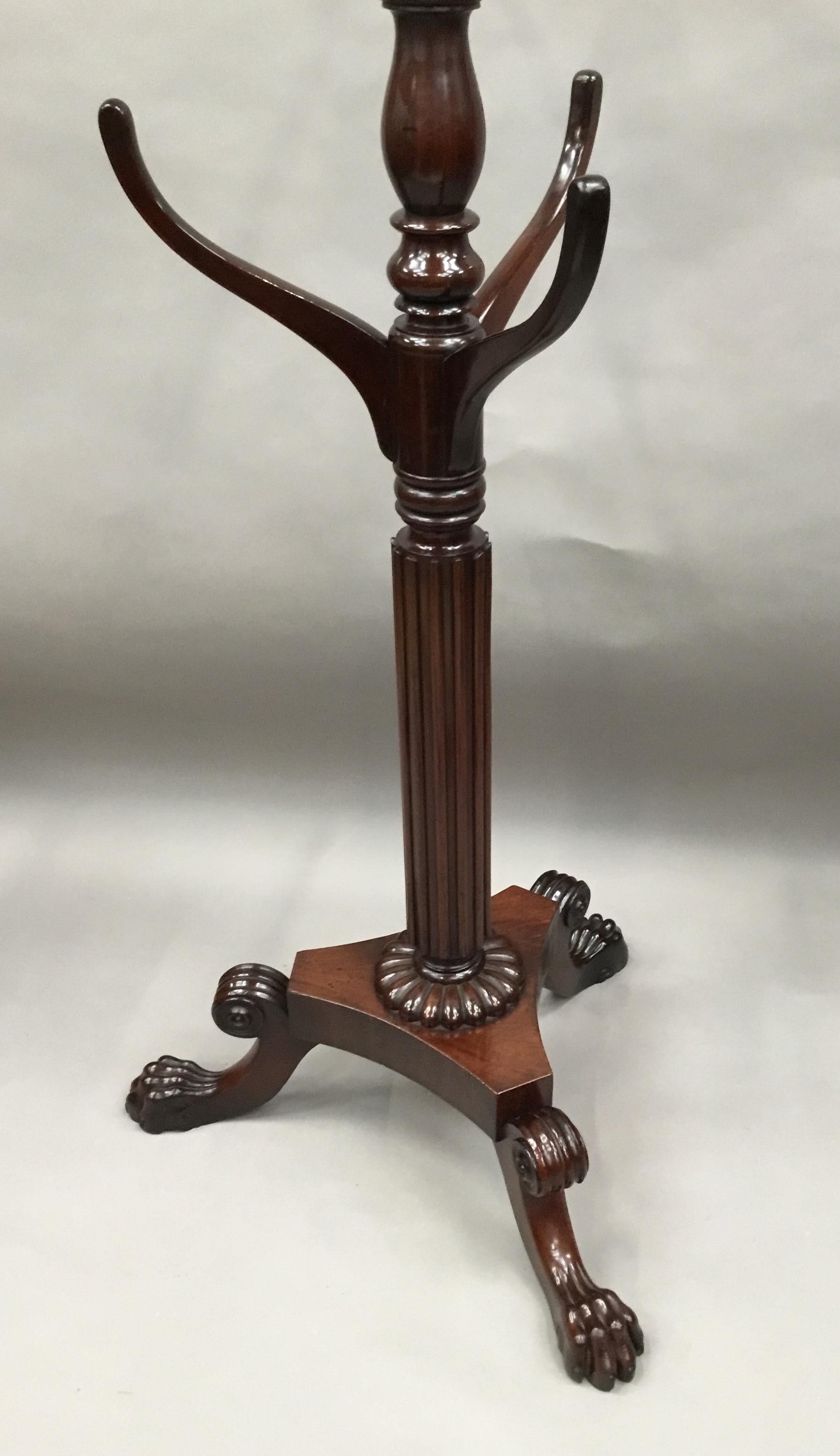 Regency Mahogany Hat and Coat Hall Stand 12