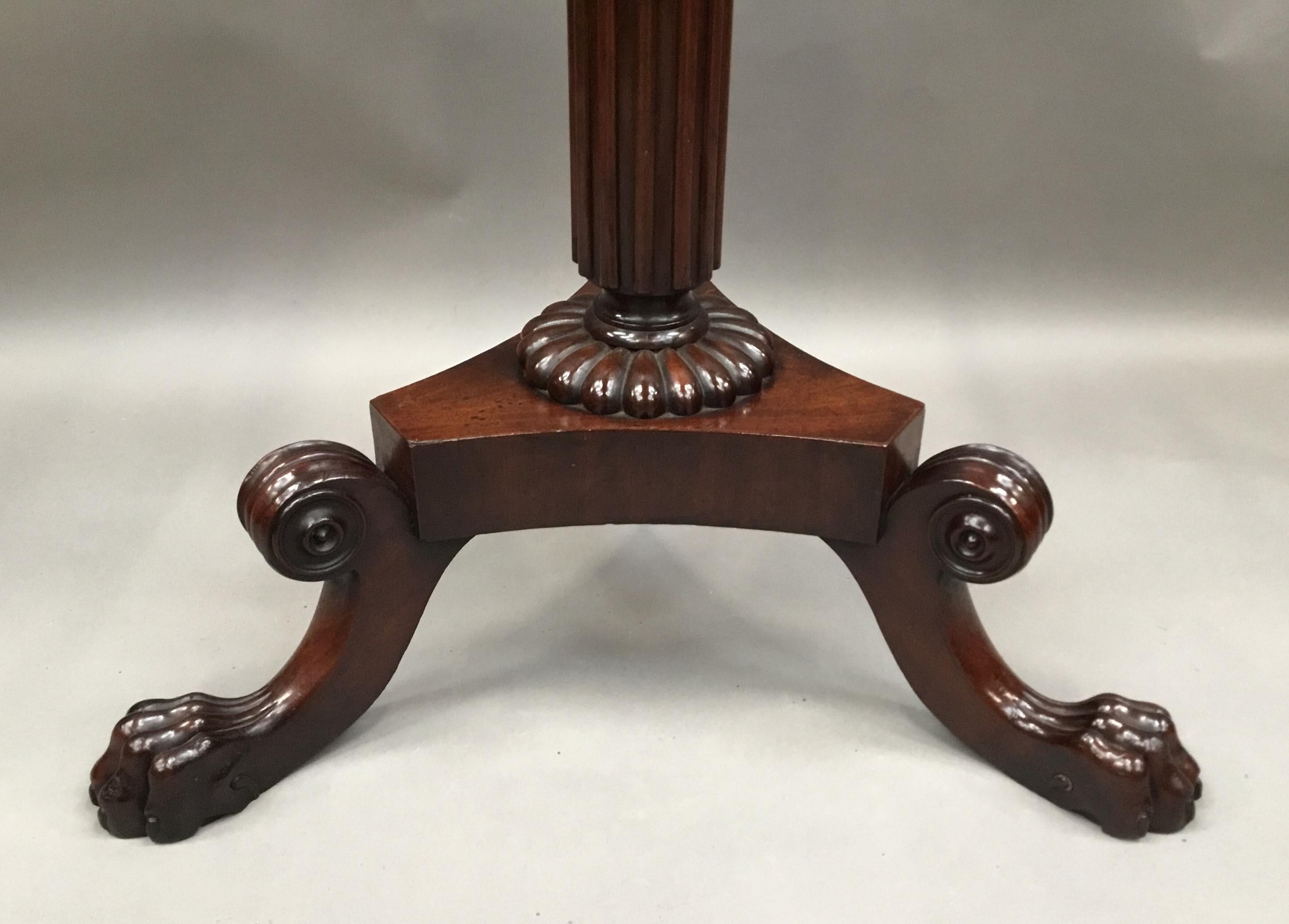 Polished Regency Mahogany Hat and Coat Hall Stand