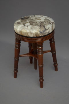 Regency Mahogany Height Adjustable Stool