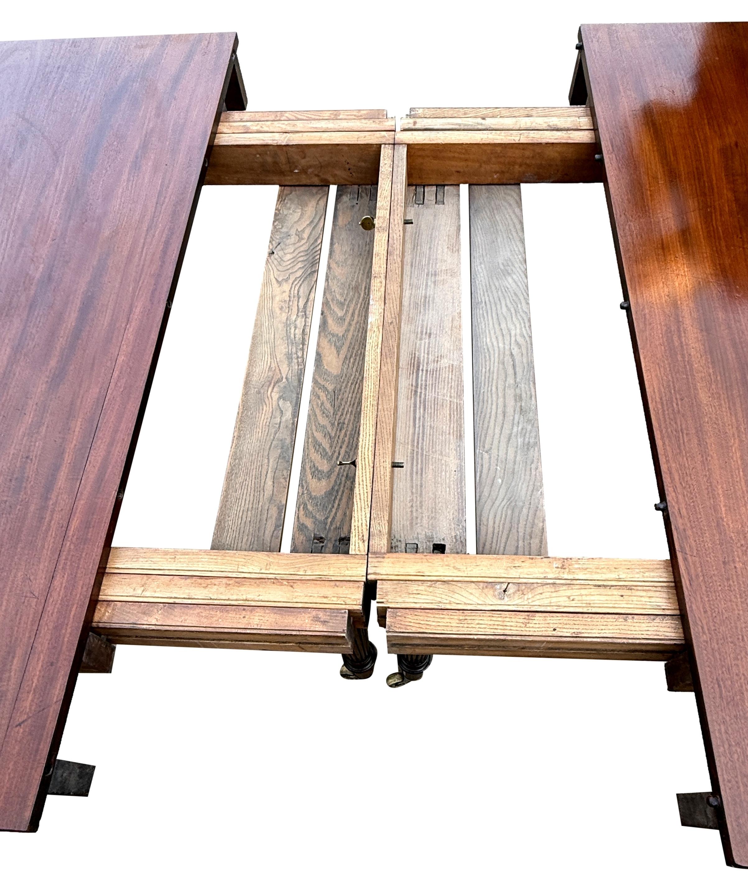 Regency Mahogany Imperial Action Extending Dining Table 6