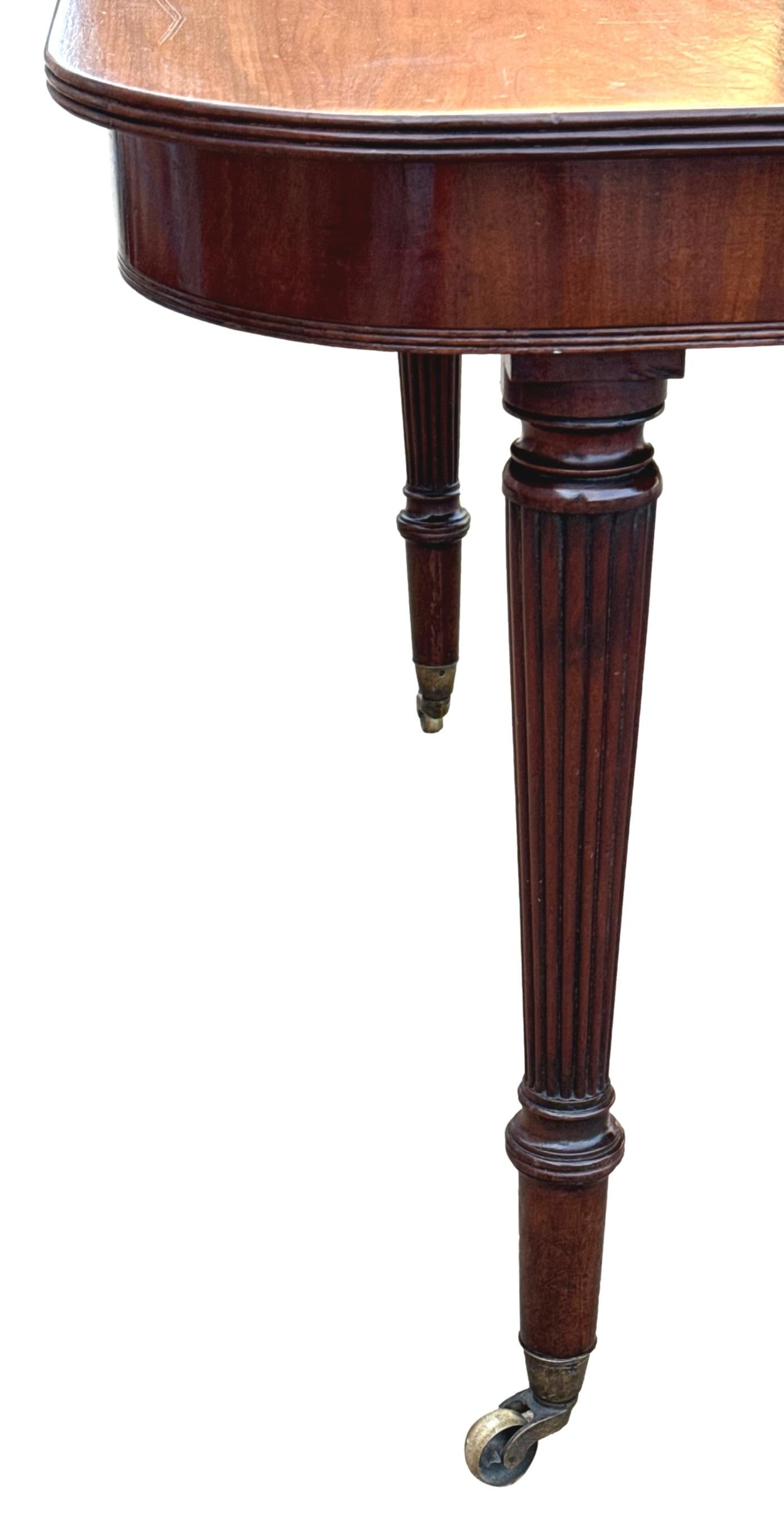 Regency Mahogany Imperial Action Extending Dining Table 7