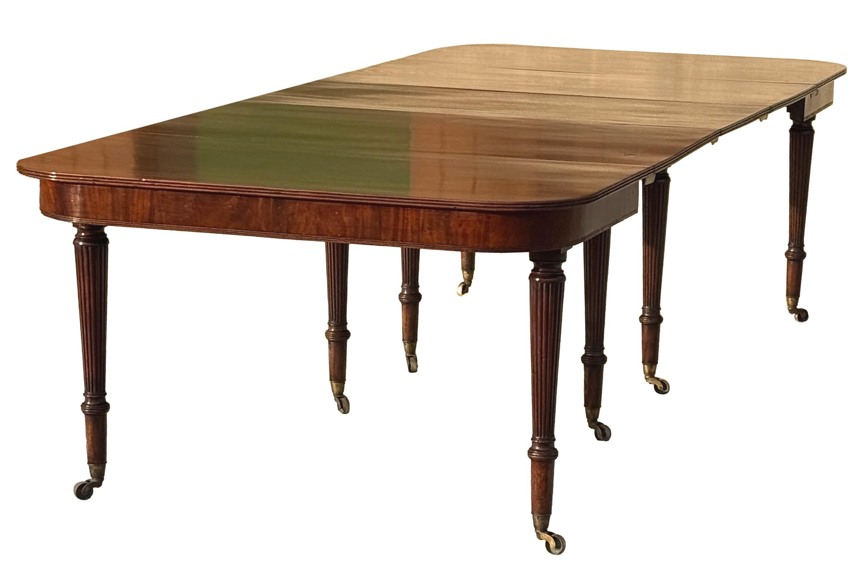 Regency Mahogany Imperial Action Extending Dining Table 10
