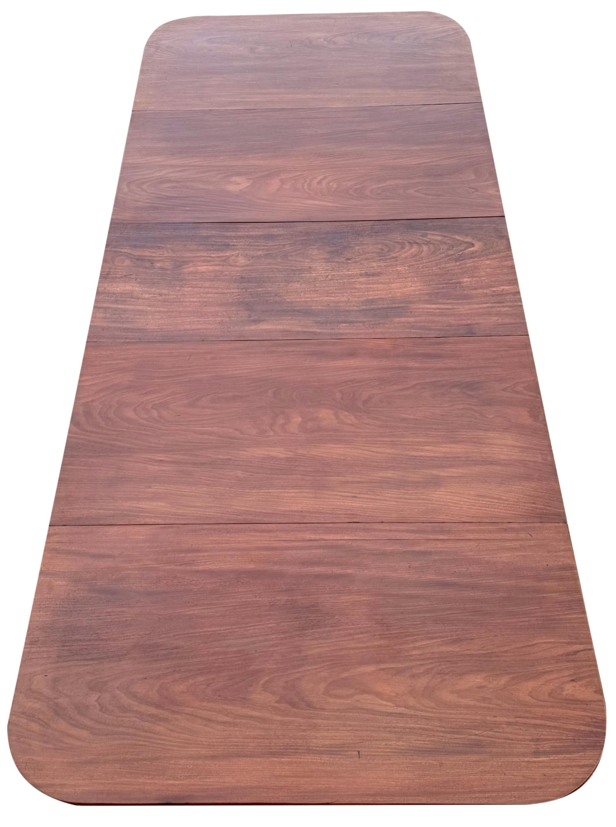 Regency Mahogany Imperial Action Extending Dining Table 1