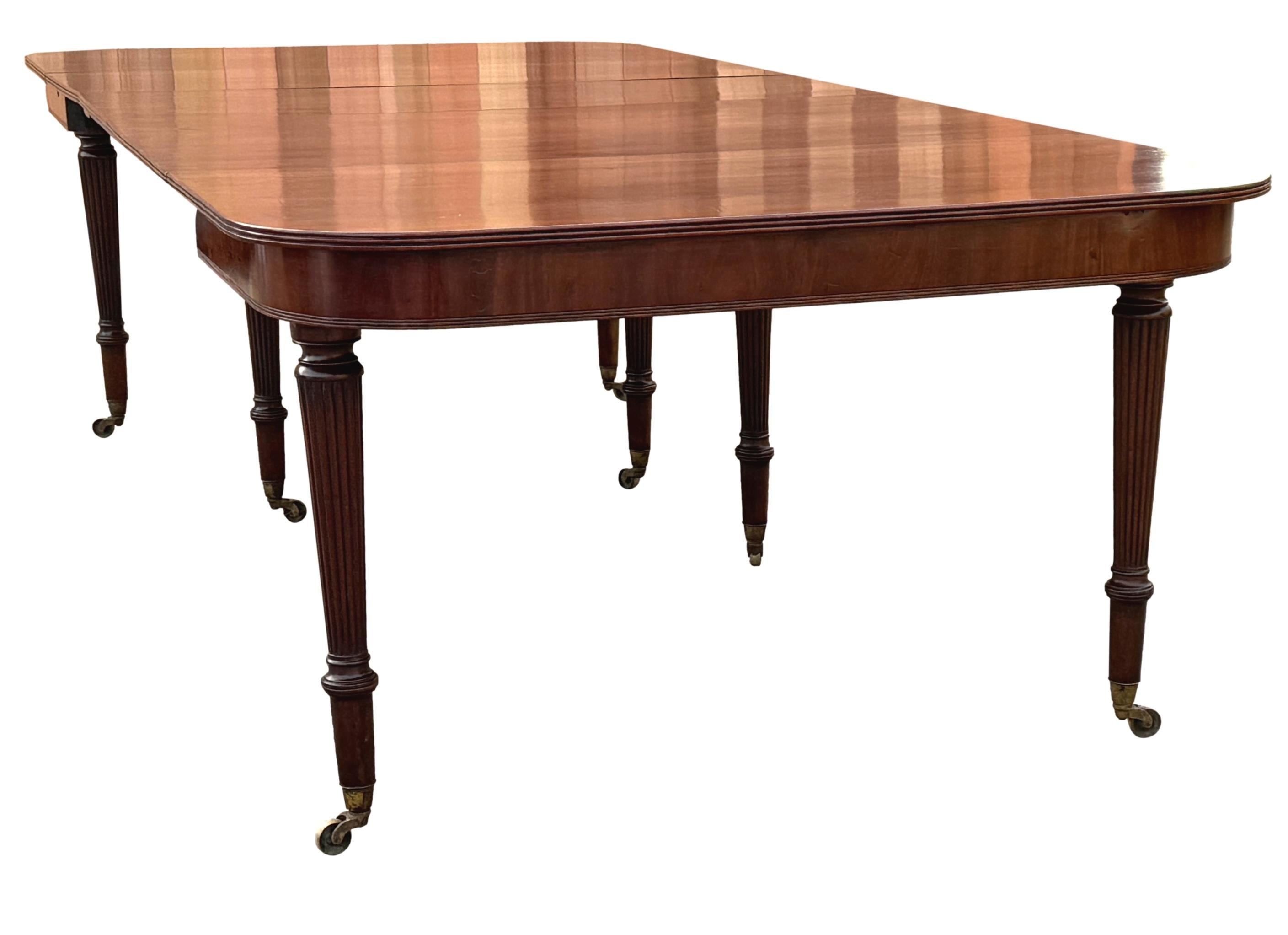 Regency Mahogany Imperial Action Extending Dining Table 4