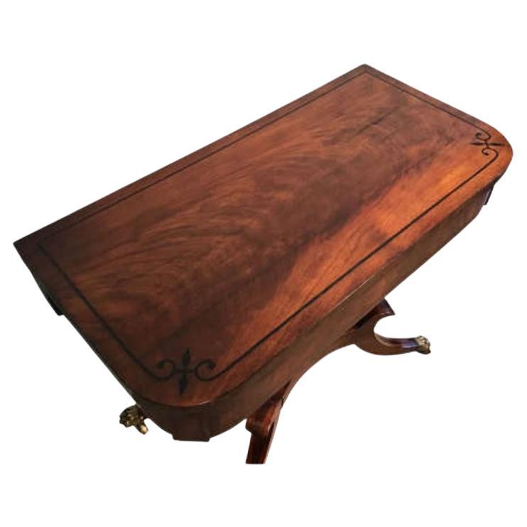 Regency mahogany Inlaid card table

A Regency mahogany and ebony inlaid card table. C1820

Dimensions: W: 97cm (38.2