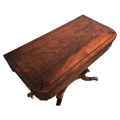 Regency Mahogany Inlaid Card Table