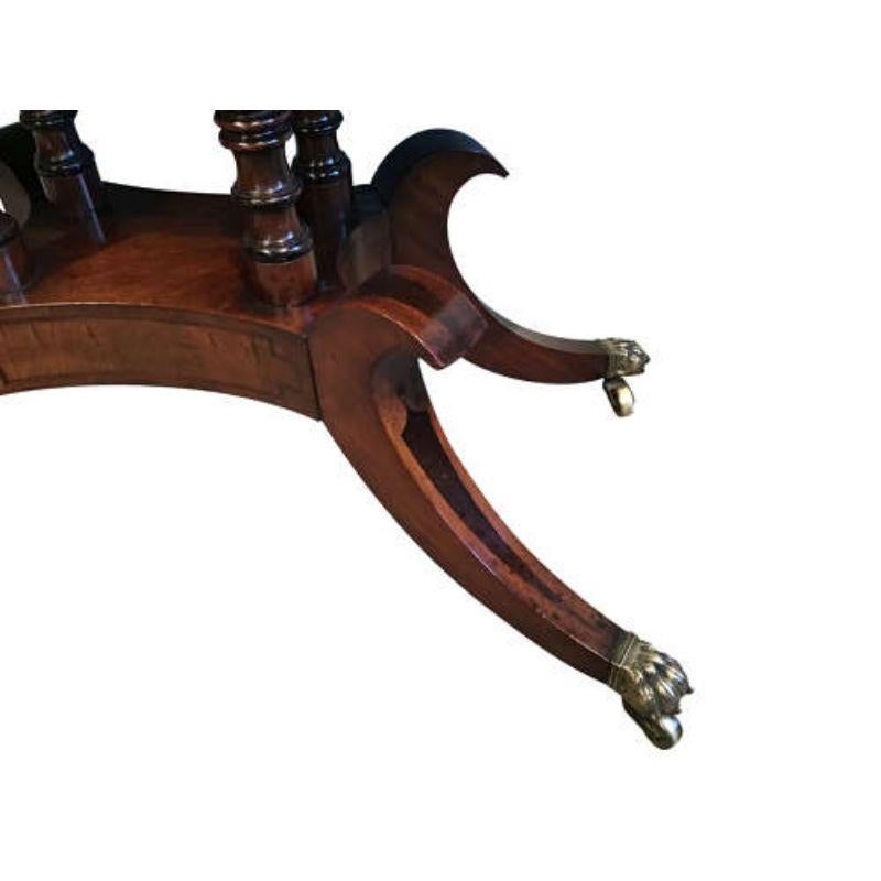 Regency Mahogany Inlaid Card Table Regencia en venta