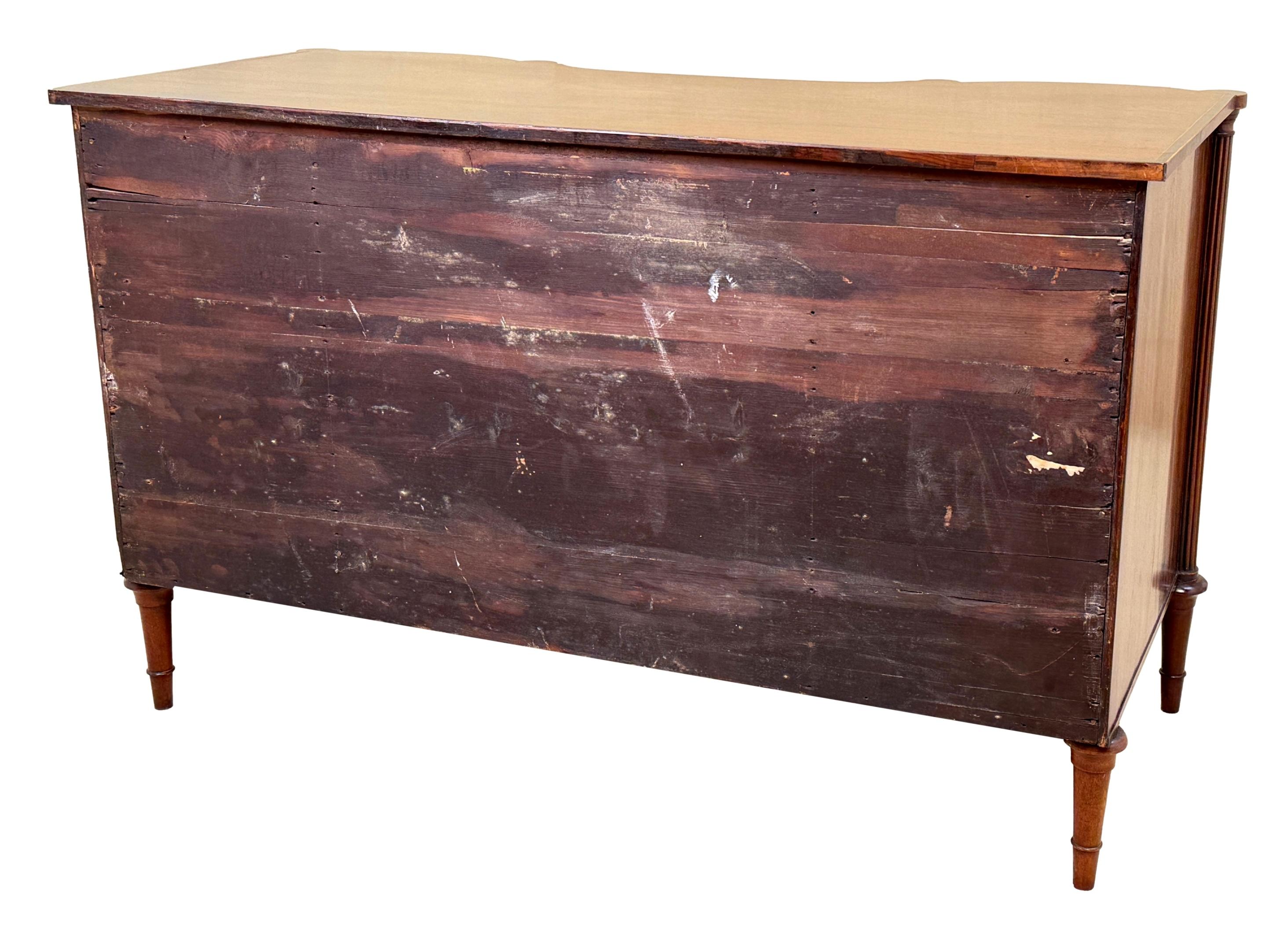 Regency Mahogany Kneehole Dressing Table For Sale 8