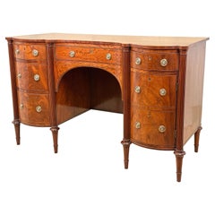 Regency Mahogany Kneehole Dressing Table