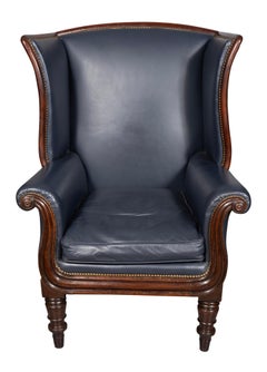 Regency Mahogany Library Armchair