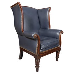 Regency Mahogany Library Armchair