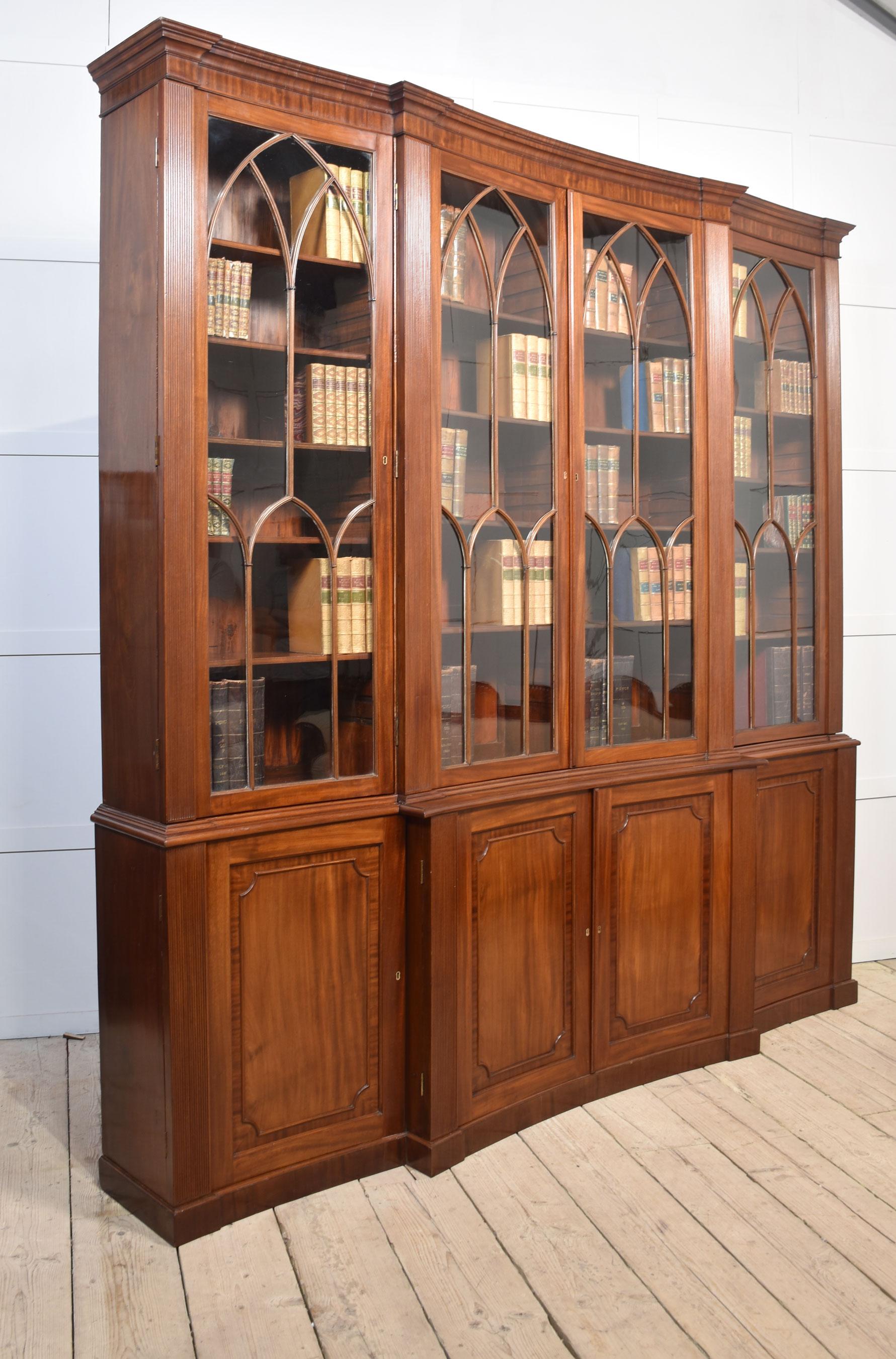 Libreria Regency in mogano in vendita 6
