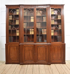 Regency mahogany library bookcase