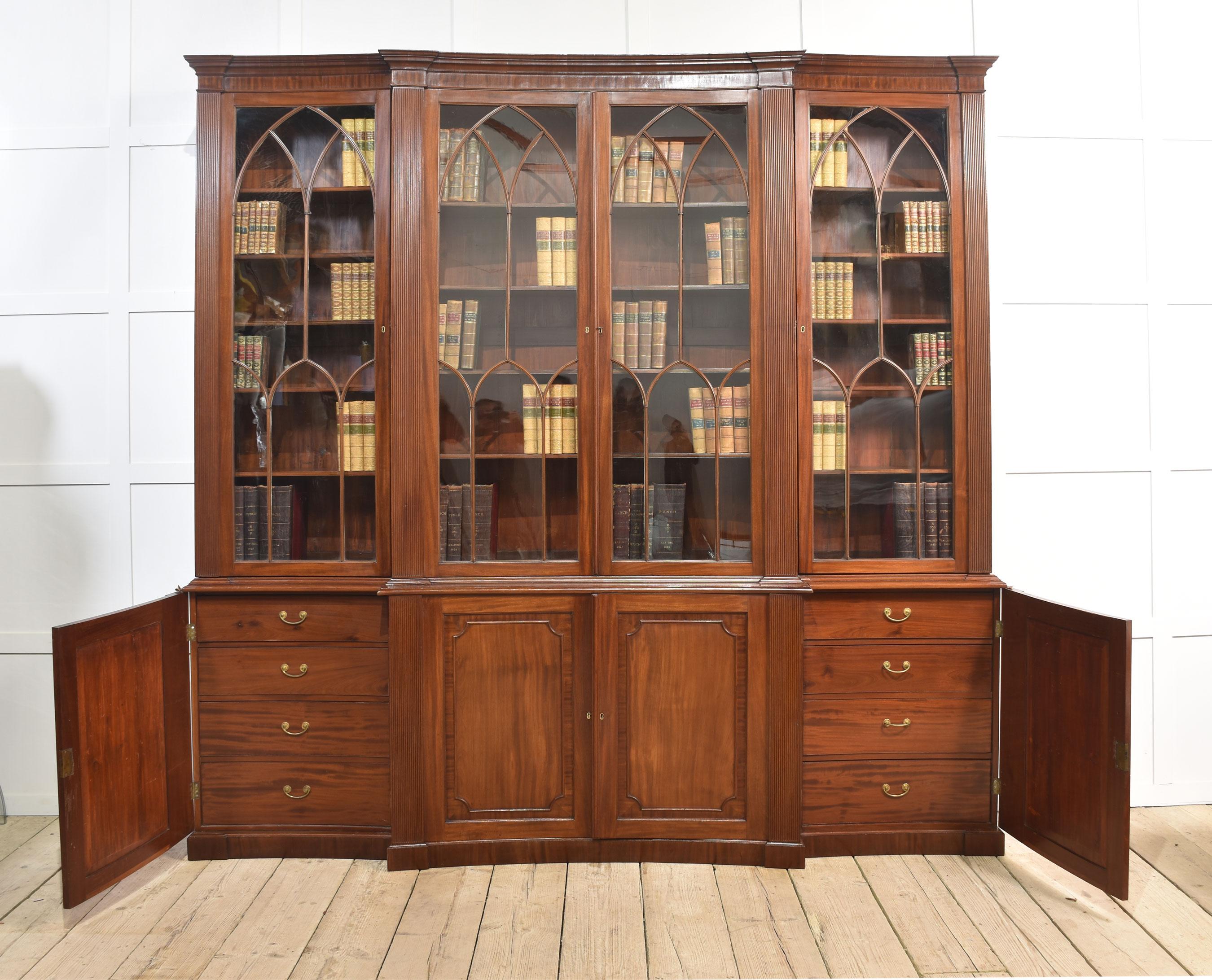 Libreria Regency in mogano in vendita 1