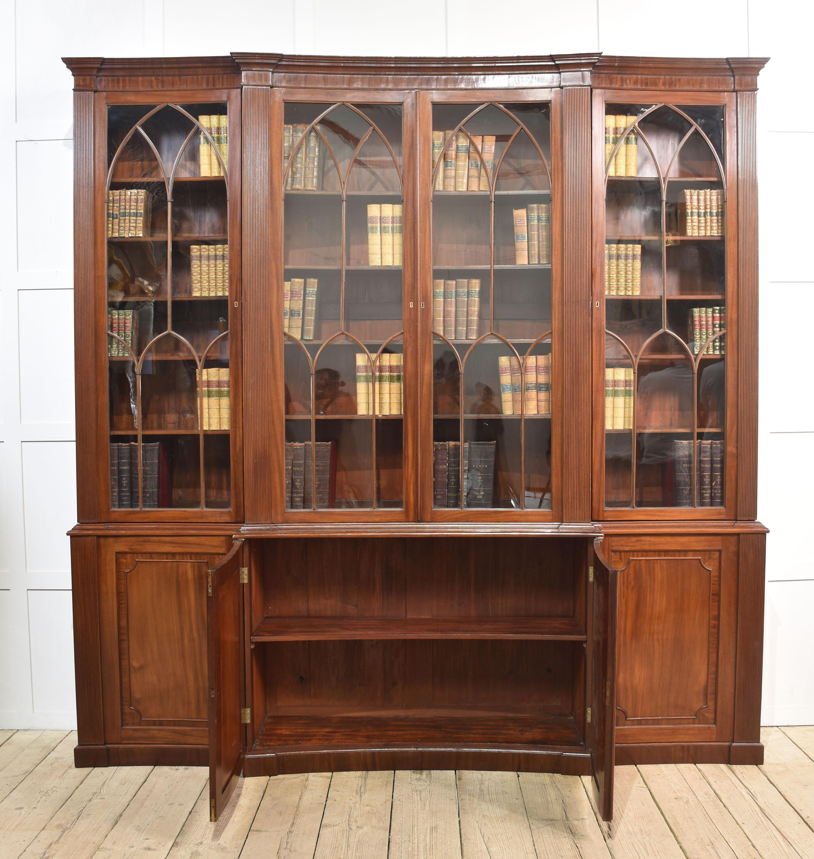 Libreria Regency in mogano in vendita 3