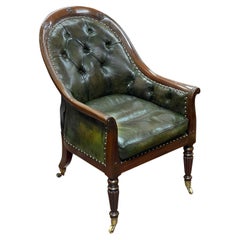 Antique Regency Mahogany Library chair, after Gillows