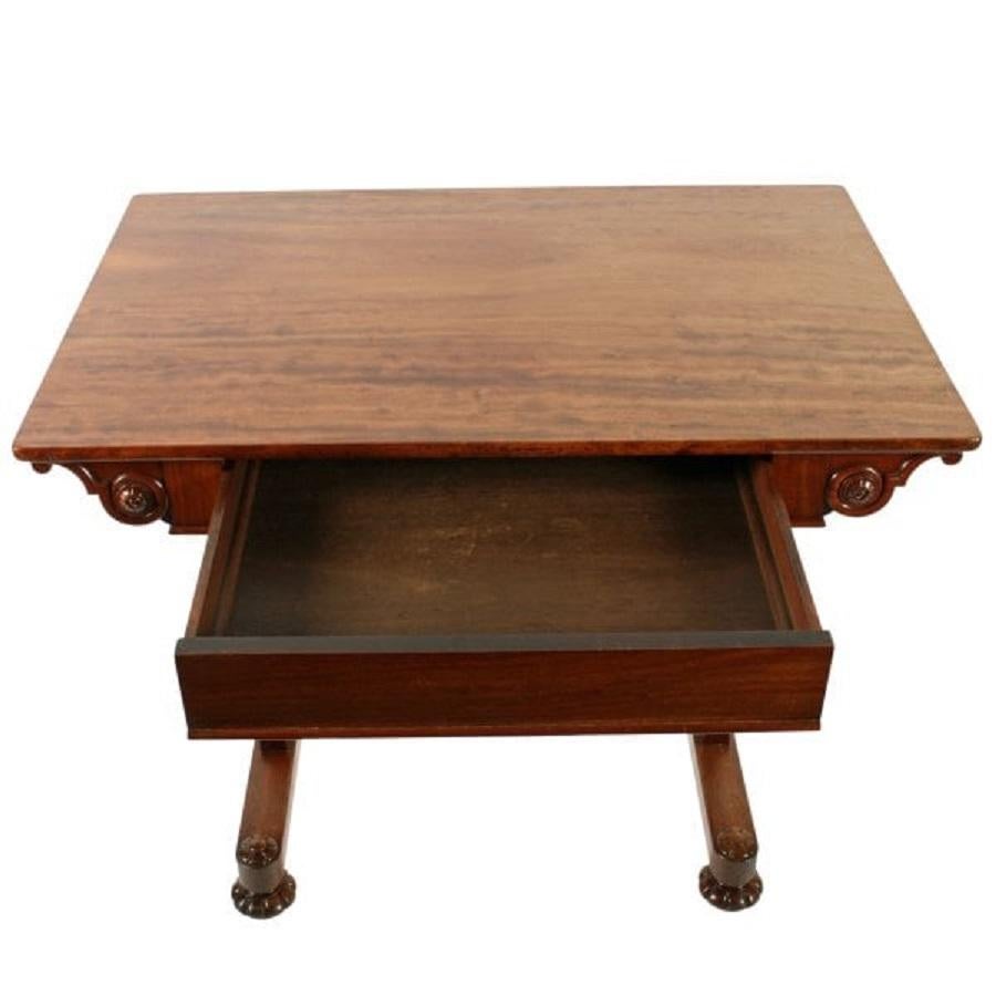 Regency Mahogany Library Table, 19th Century In Good Condition For Sale In London, GB