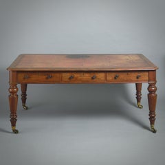 Regency Mahogany Library Table Attributed to Gillows