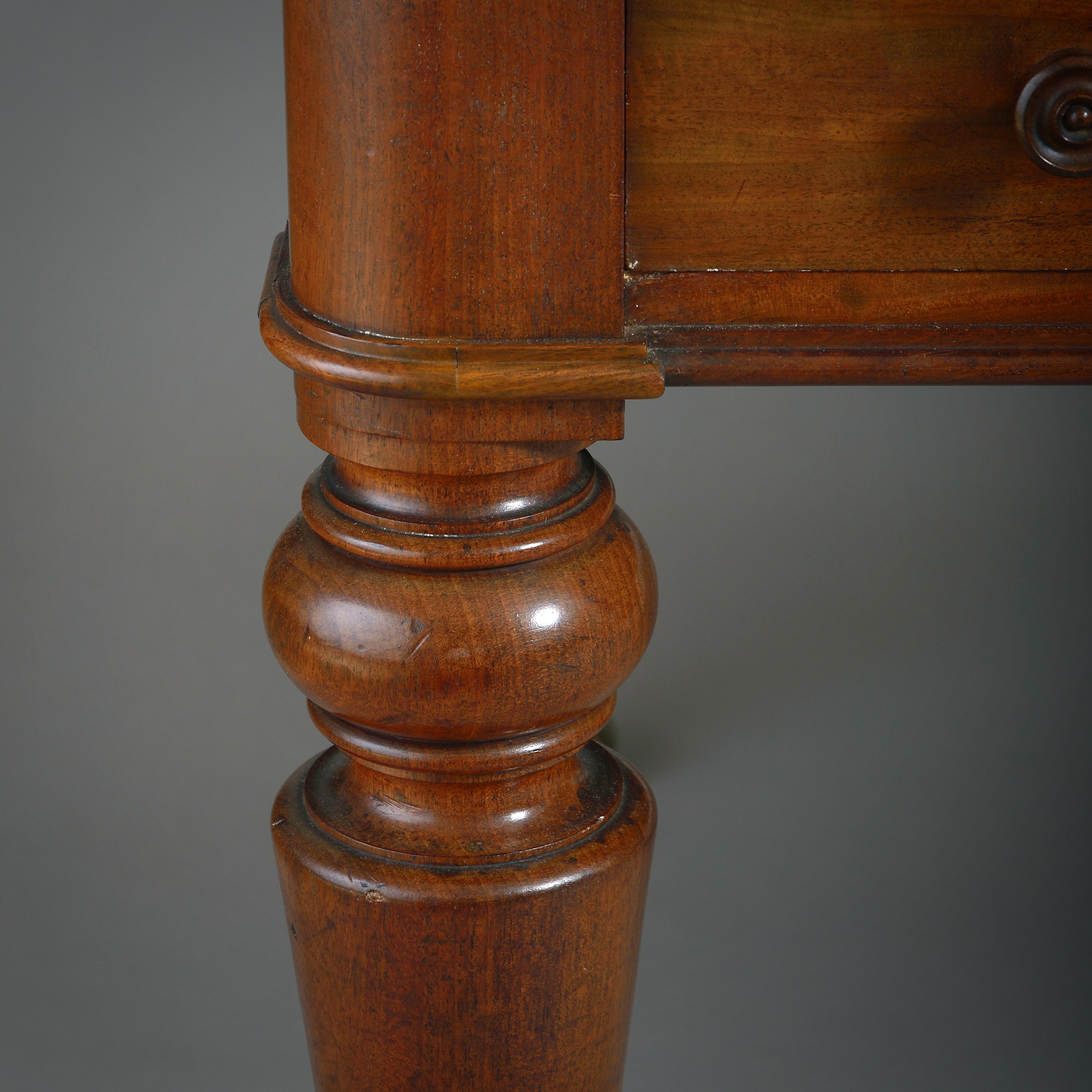 Regency Mahogany Library Table Attributed to Gillows For Sale 3