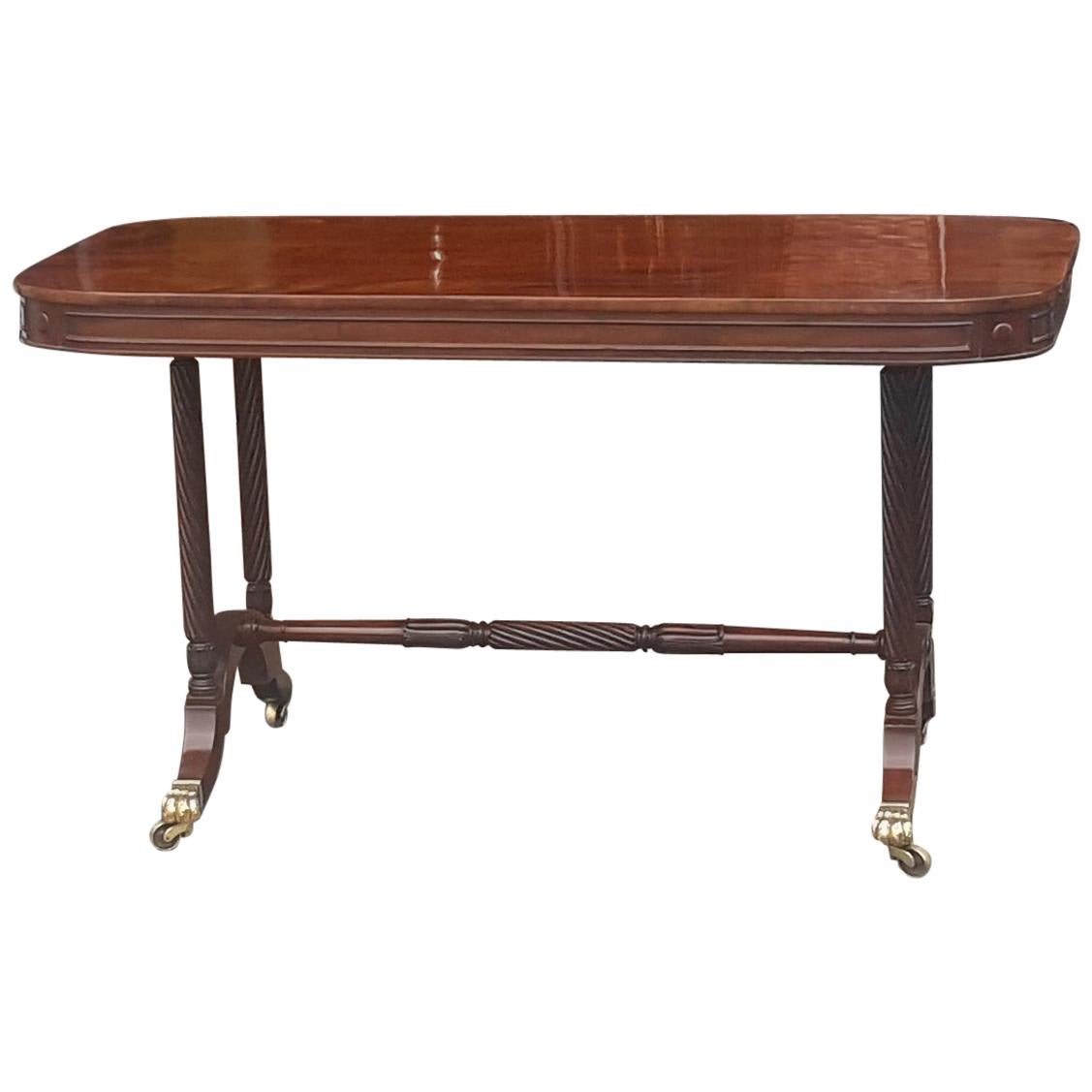Regency Mahogany Library Table by Gillows For Sale