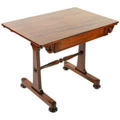 Regency Mahogany Library Table