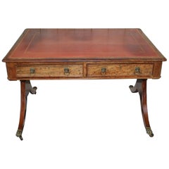 Regency Mahogany Library Table or Desk