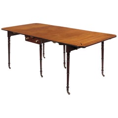 Antique Regency Mahogany Metamorphic Dining Table