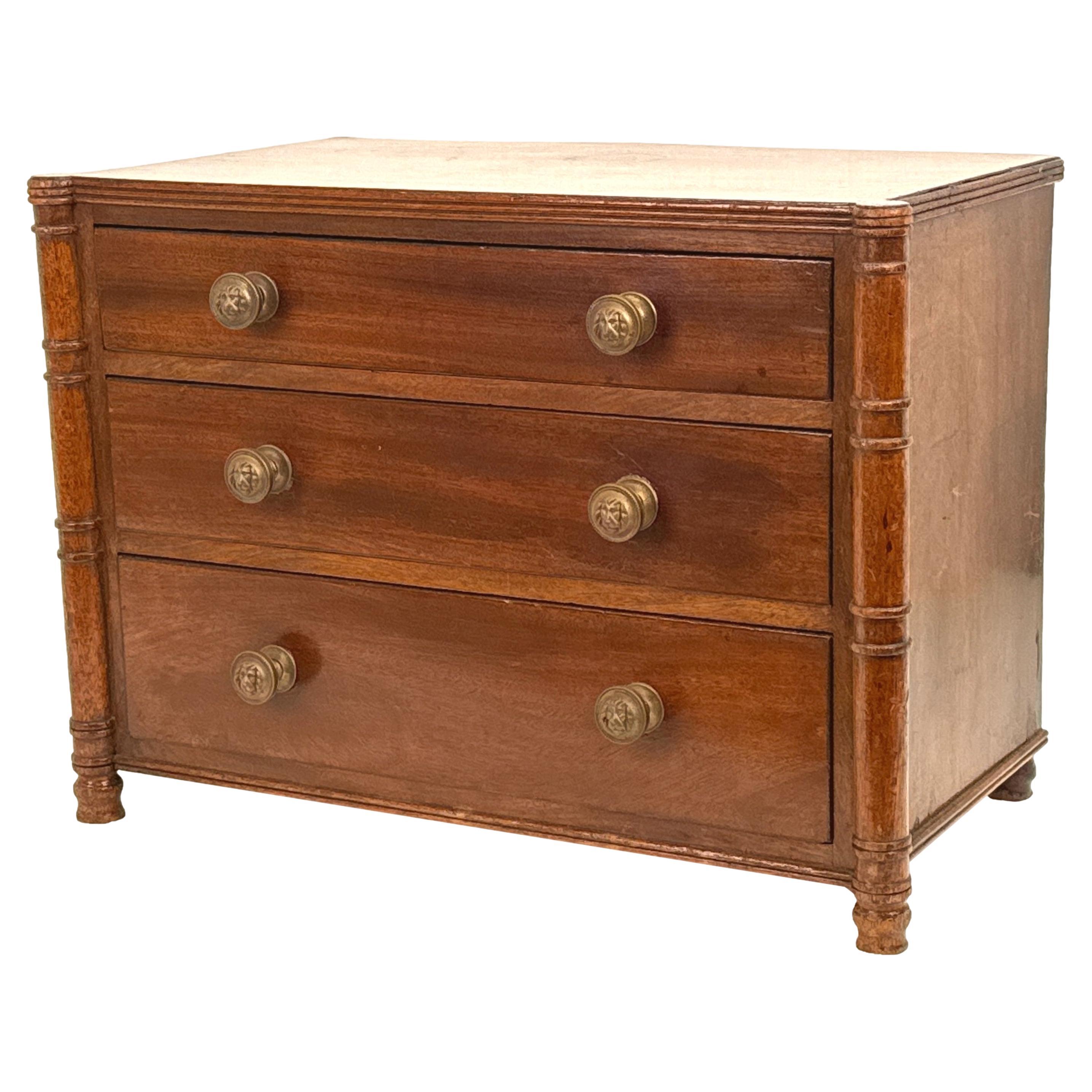 Regency Mahogany Miniature Chest of Drawers