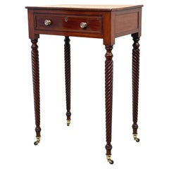 Regency Mahogany One Drawer Occasional Lamp Table 19th Century