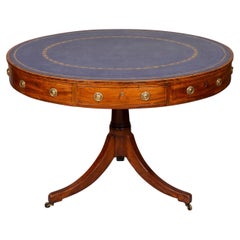 Regency Mahogany Oval Drum Table