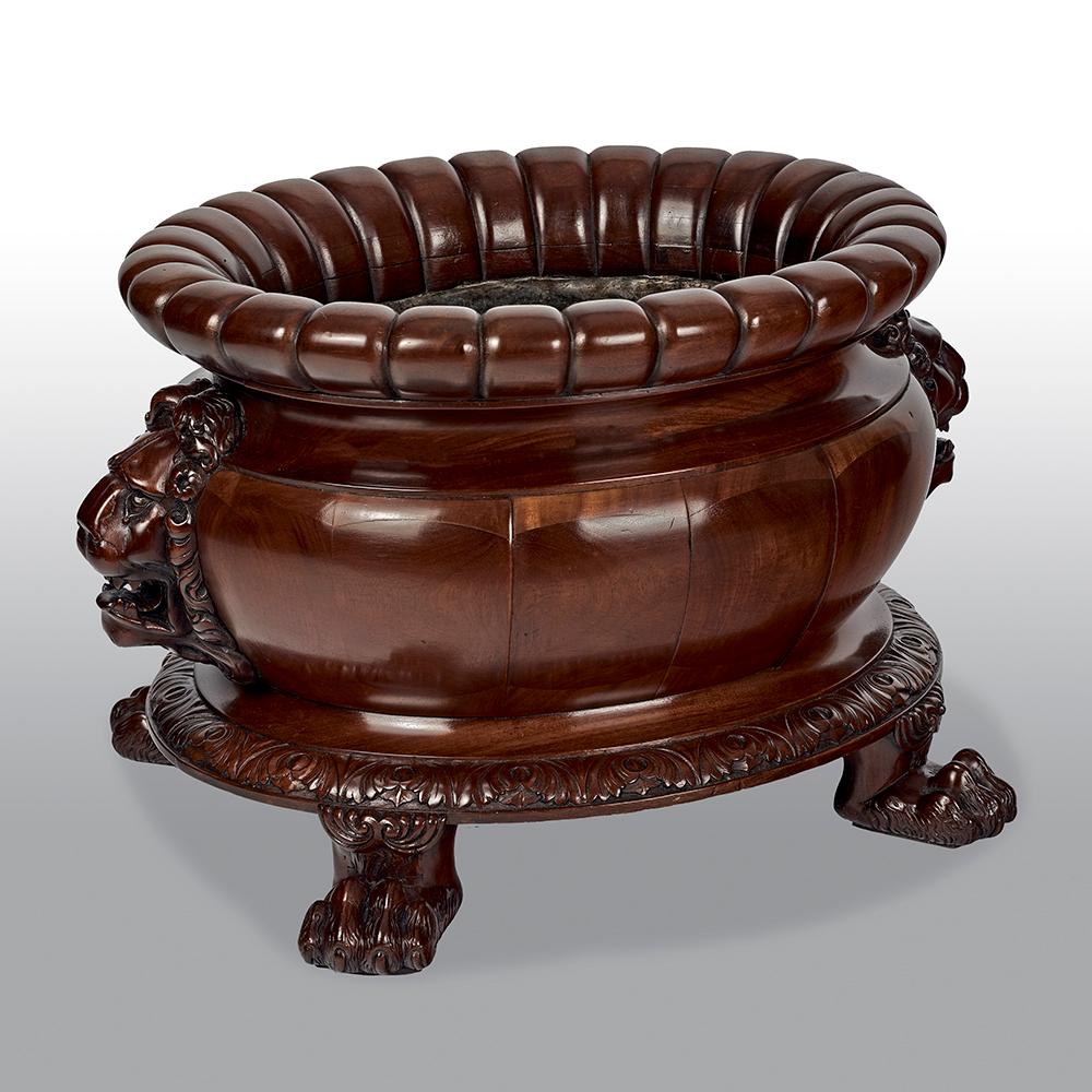 Regency Mahogany Oval Wine Cooler Attributed To Gillows 9
