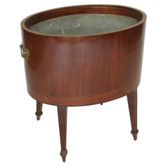 Antique Regency Mahogany oval wine cooler