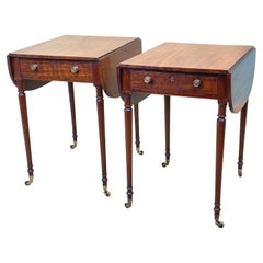 Regency Mahogany Pair of Pembroke Tables