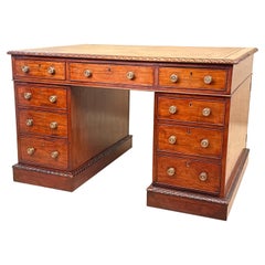 Regency Mahogany Partners Pedestal Desk (Bureau à piédestal)