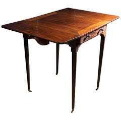 Mesa Pembroke de Caoba de la Regencia, Inglesa, Principios del S. XIX