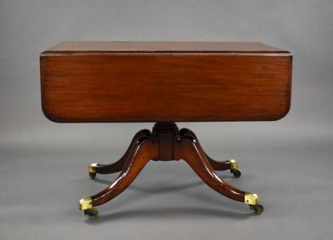 Regency Mahogany Pembroke Table For Sale 5
