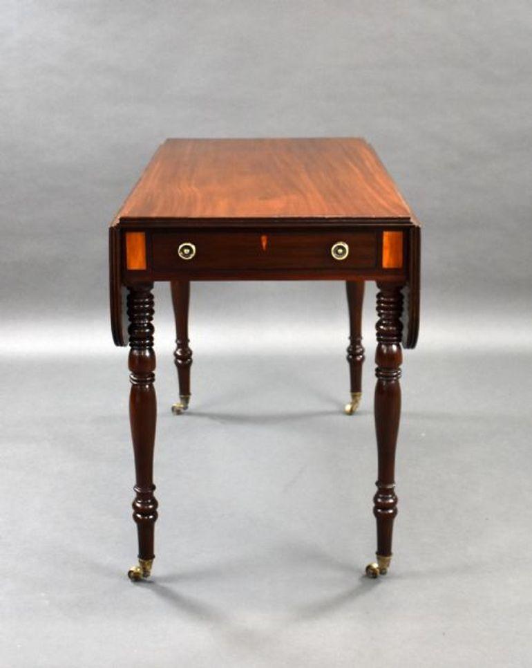 Mesa Pembroke de caoba de la Regencia en Bueno estado para la venta en Chelmsford, Essex