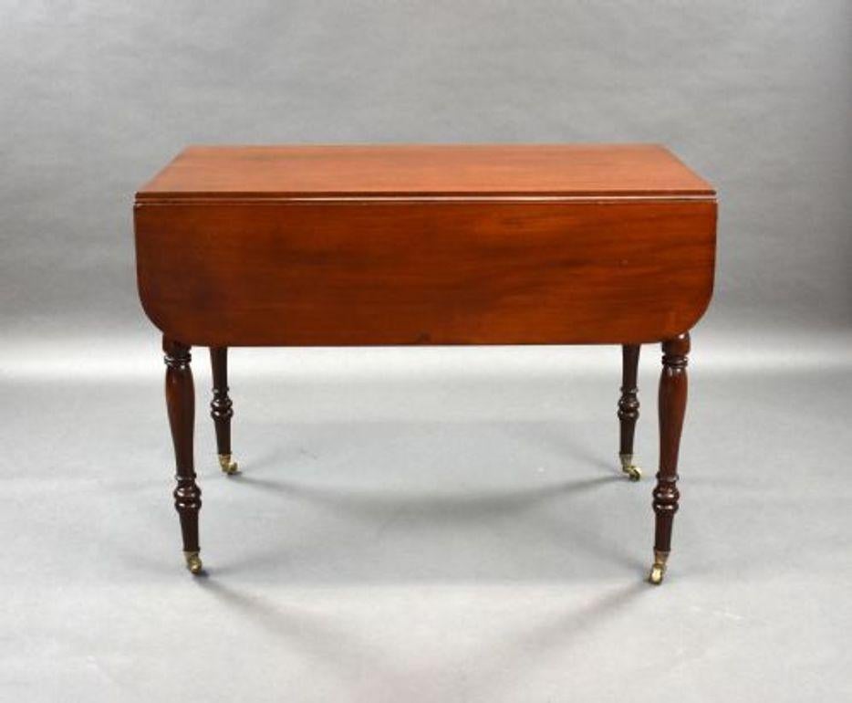 Mesa Pembroke de caoba de la Regencia siglo XIX en venta