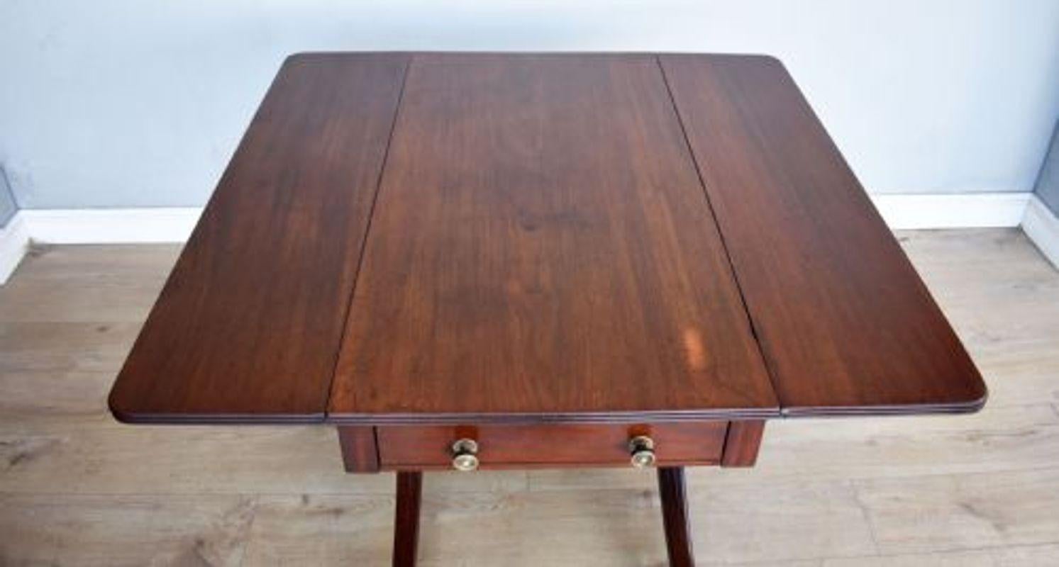 Regency Mahogany Pembroke Table For Sale 2
