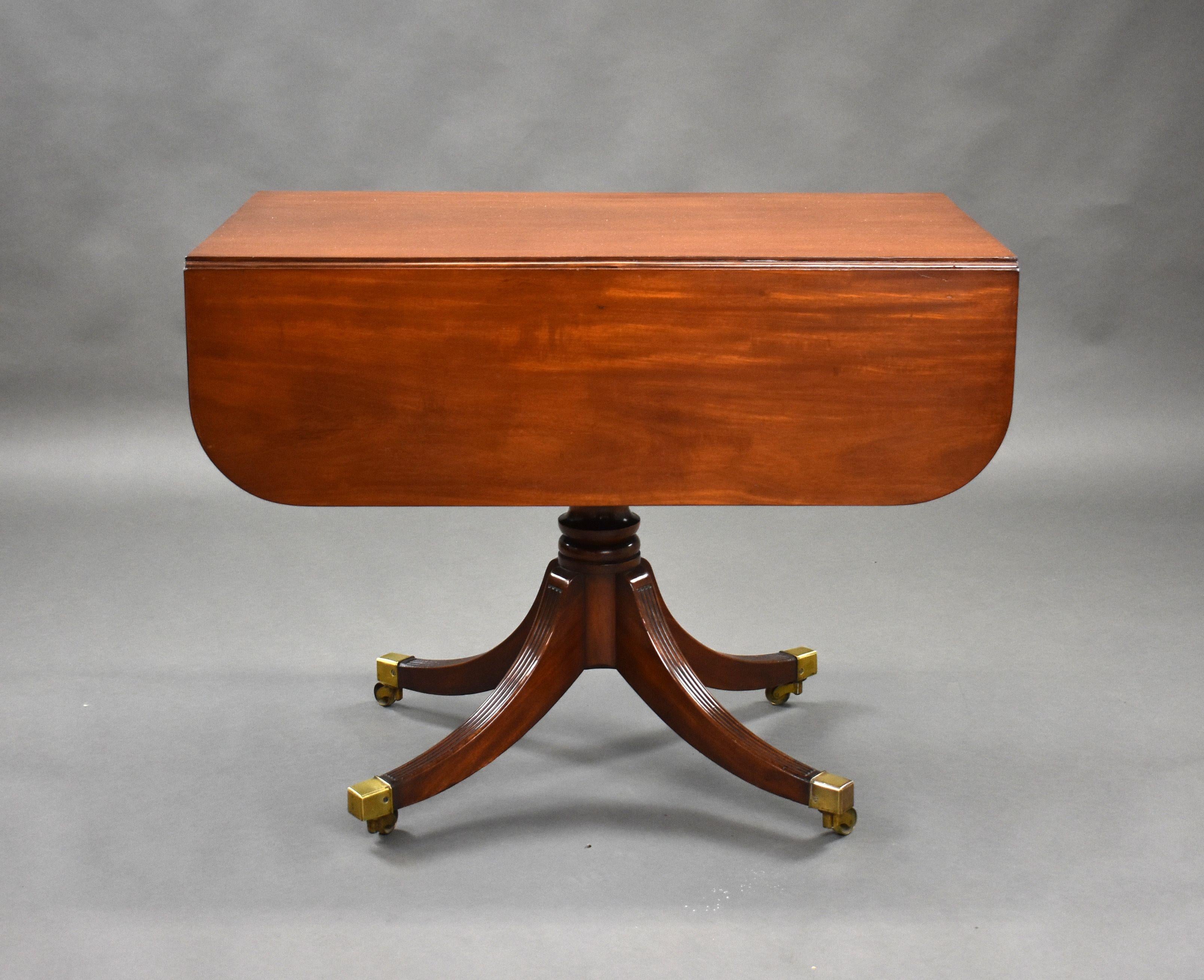 19th Century Regency Mahogany Pembroke Table For Sale