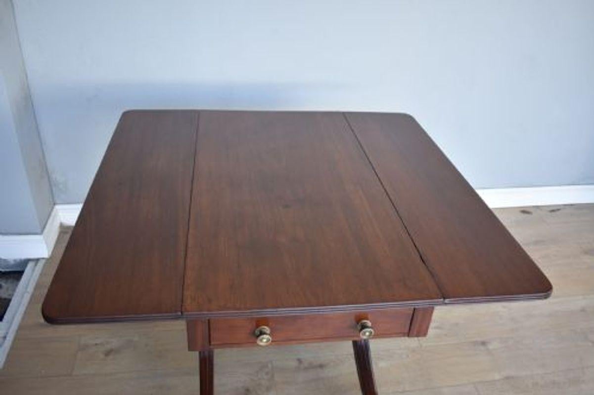 Regency Mahogany Pembroke Table For Sale 3